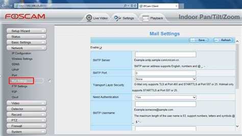 Foscam email setup. e.  Note: If one type of email account cannot be used consider ...