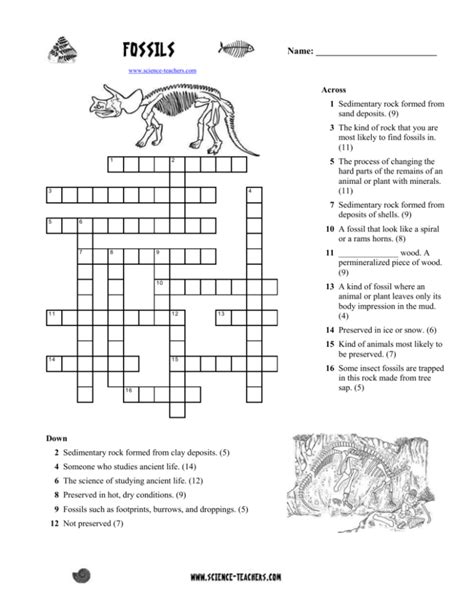The Crossword Solver found 30 answers to "fossil bugs", 10 letters crossword clue. The Crossword Solver finds answers to classic crosswords and cryptic crossword puzzles. Enter the length or pattern for better results. Click the answer to find similar crossword clues. Enter a Crossword Clue. A clue is required. Sort by Length ...