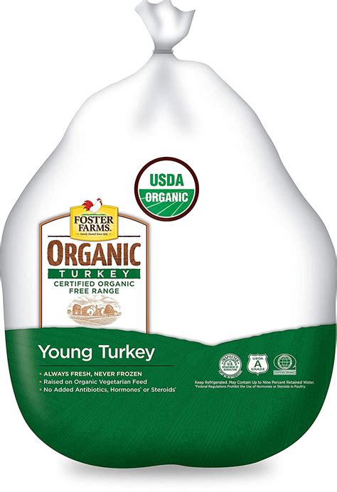 Foster Farms Fresh Organic Whole Body Turkey, 10-18 Lbs