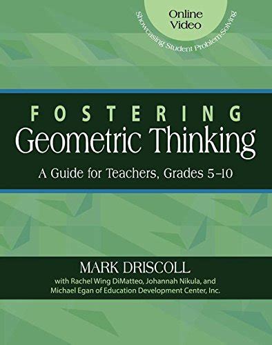 Fostering geometric thinking a guide for teachers grades 5 10. - Jlg teleskoplader g10 55a g12 55a accuplace ansi illustrierte master teile liste handbuch instant p n 31200454.