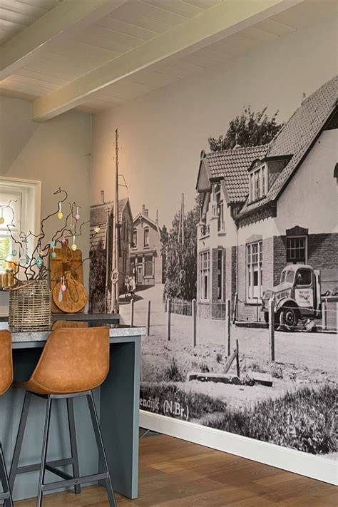 Fotobehang in de woonkamer