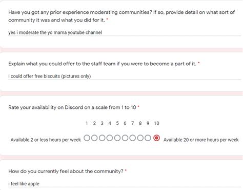 Found in staff applications on a discord server I moderate iamveryrandom