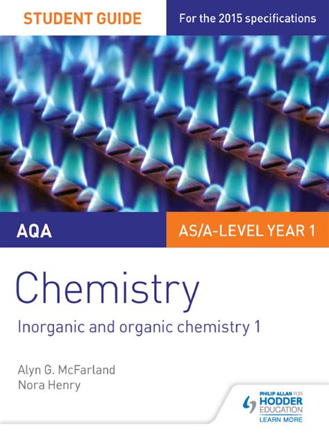 Foundation Chemistry Aqa As Chemistry Student Guide Unit 1 Student Text Guides