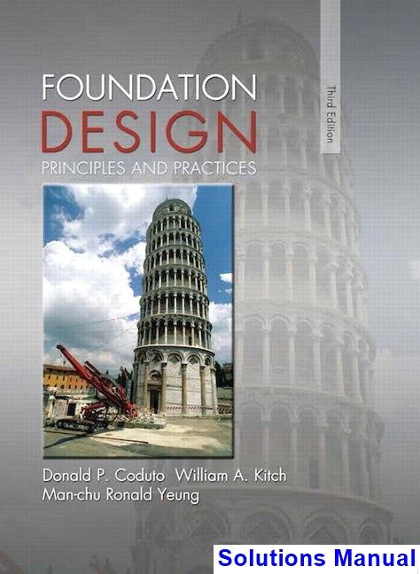 Foundation design principles and practices solutions manual. - El novísimo algazife, o, libro de las postrimerías.