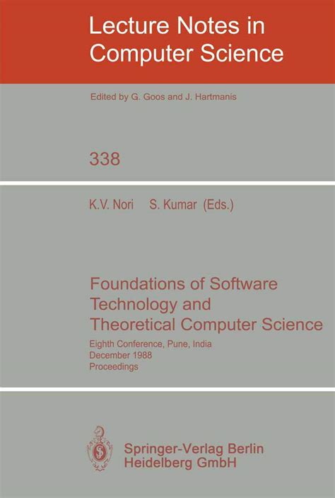 Foundations Of Software Technology And Theoretical Computer Science Seventh Conference Pune India