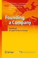 Founding a company handbook of legal forms in europe. - Manual de las pruebas de diagnostico y de las vacunas.