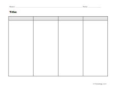 Four Column Chart Freeology