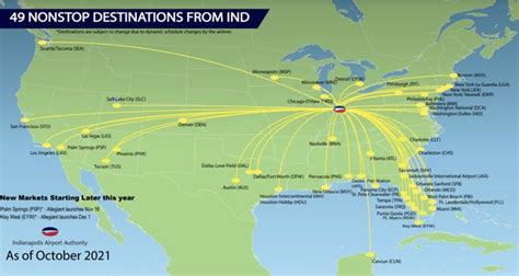 Four New Nonstops Flying Out of Indy in Next Seven Days