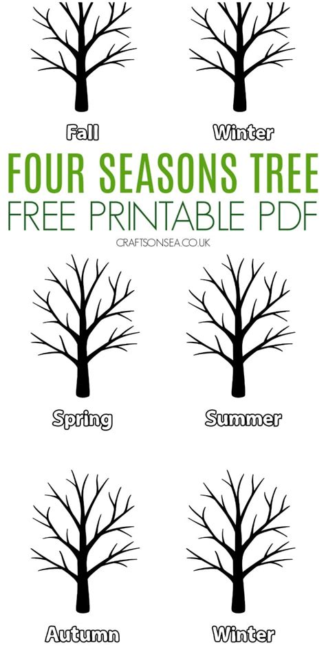 Four Seasons Tree Template