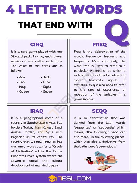 Four letter words that end with the letter q. Things To Know About Four letter words that end with the letter q. 
