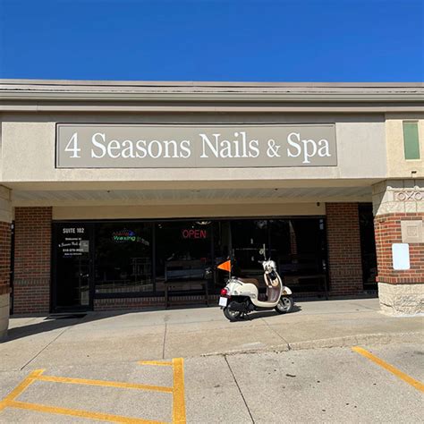 Read what people in Chesterfield are saying about their experience with Four Seasons Nails at 1688 Clarkson Rd - hours, phone number, address and map. Four Seasons Nails $$ • Nail Salons, Massage, Waxing 1688 Clarkson Rd, Chesterfield, MO 63017 . Reviews for Four Seasons Nails Write a review. Feb 2024. Four Seasons is the best! ...