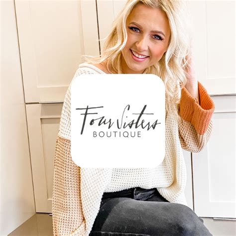 Four sisters boutique. affordable casual trendy. Follow. Seneca, Kansas 66538. USE CODE: Text SISTERS to 33222 for 20% off your first order! Hi Ladies! I just want to take a moment to say Thank You! You are all amazing women on a journey to find the perfect piece for your wardrobe and I am beyond blessed that you have taken a moment to check out … 