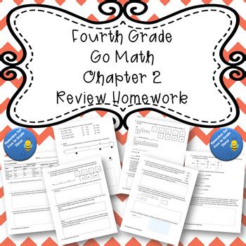 Fourth Grade Go Math Chapter 2 Review Homework