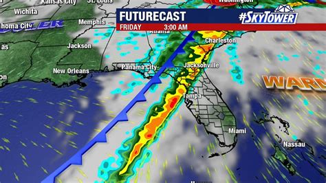 Tampa Bay weather forecasts and the power of FOX 13’s SkyTower Radar from WTVT – right in the palm of your hand! Track storms in Florida quickly and easily with this free app from FOX 13. Our improved design gives you radar, hourly conditions, and 7-day weather information just by scrolling. Our weather alerts will warn you early and help .... 