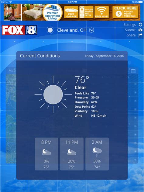 Fox 8 cleveland app. FOX's network of dual-polarity Doppler radars, helicopters, reporters, and news crews around the world lets us show you weather in a way you've never seen ... 