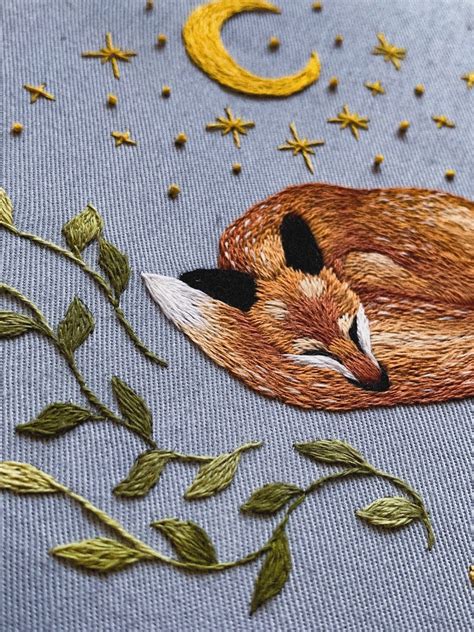 Fox Embroidery Pattern