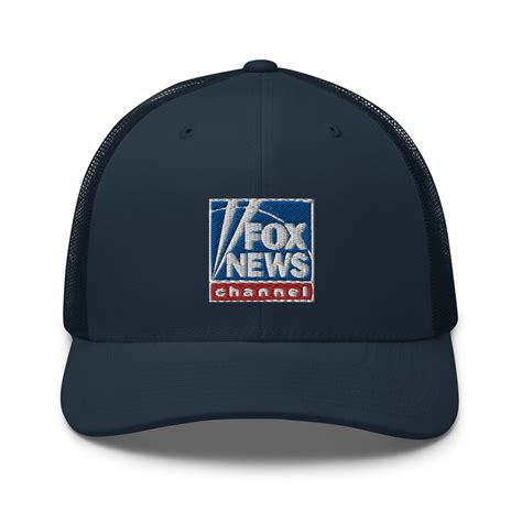 Fox News Hat Strapback Gray Black Newspaper Football Trump