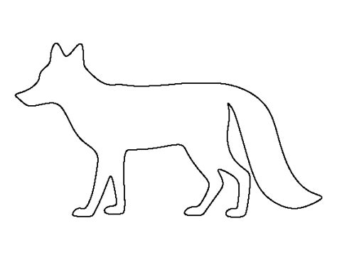 Fox Stencil Printable
