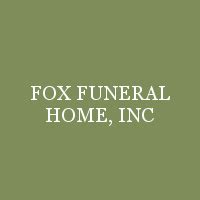 Fox funeral home recent obituaries. .  ...