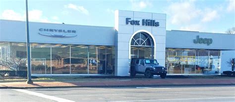 Fox Hills Chrysler Jeep Not rated Dealerships need five reviews in the past 24 months before we can display a rating. (40 reviews) 111 Ann Arbor Rd Plymouth, MI 48170 Visit Fox Hills Chrysler.... 
