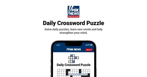 Play the Fox News daily online crossword puzzle game - free. Solve dai