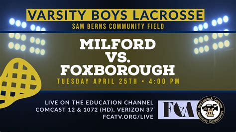 Foxborough vs. Milford High-School Baseball