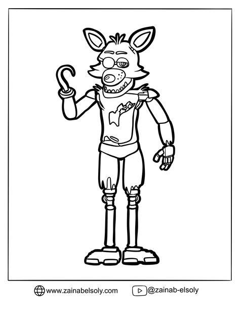 Foxy Coloring Sheets