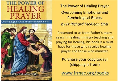 Fr mcalear healing prayer.  McAlear adds what further The Power of Hea...
