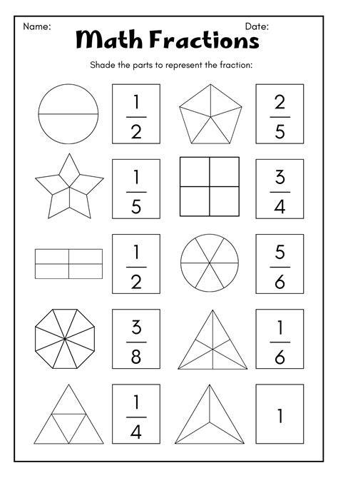 Fraction Worksheets For 3rd Grade