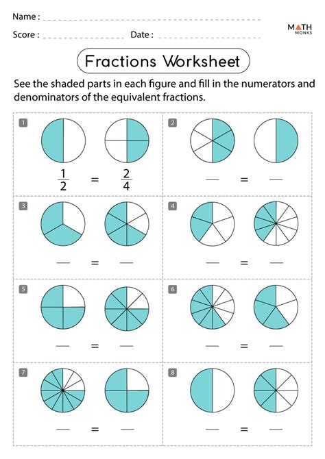Fraction worksheet for class 3.  Free grade 3 math worksheets Our third grade math worksheets su...