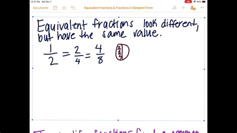 Fractions in Simplest Form YouTube