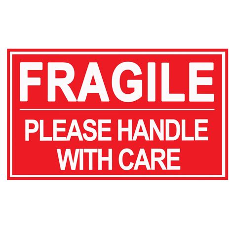 Fragile Sign Printable