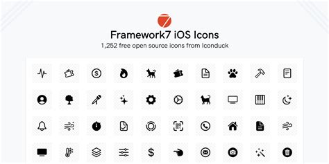 Framework7 icons