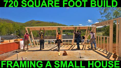 Framing a small house build (720 square feet) - YouTube