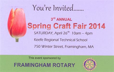 Come and see me at the Annual Framingham Rotary Winter Craft Fair scheduled for December 9th, 2023. This event is the continuation of our successful event in 2019 with over 100 vendors and over 700 attendees participating. The Fair will be held in a spacious, air-conditioned, and centrally located at Keefe Technical High School in Framingham.