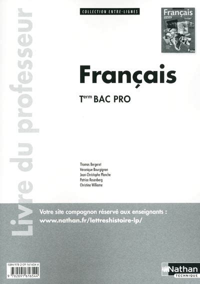 Français bac pro première term professeur. - Panasonic sr tmb10 rice cooker manual.