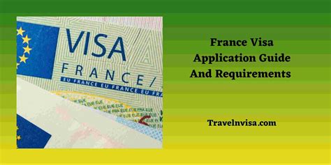 France Visa Application Form France Visa Application Guide And