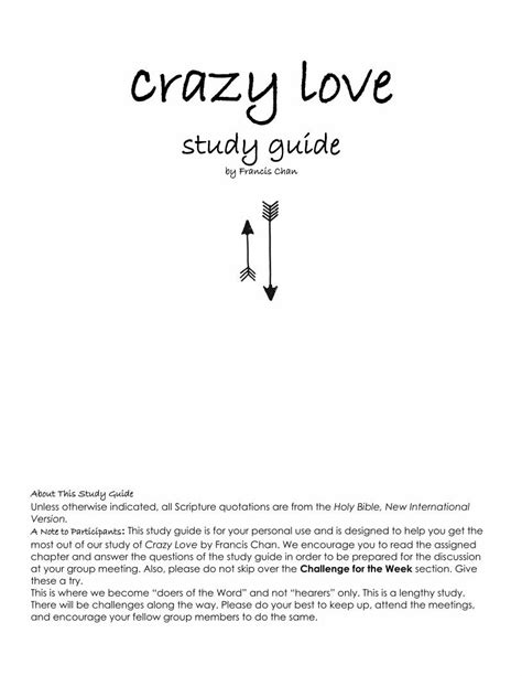 Francis chan crazy love study guide questions. - I said no a kid to kid guide to keeping private parts private.