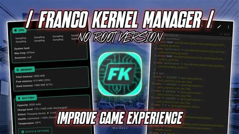 Franco kernel manager script.  Watch now to optimize your device's performance! Do...