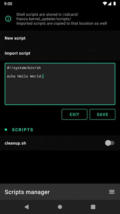 Franco kernel manager script. JSON link on your brower and automatically import it to ...