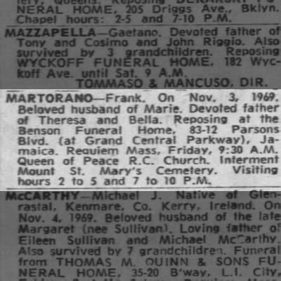 Frank Martarano (1912 - 1999) - Genealogy