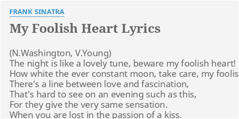 Frank Sinatra - My Foolish Heart lyrics + Croatian translation