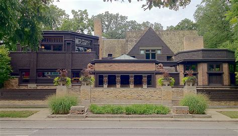 Frank lloyd wright oak park home. Oak Park. Wright’s first independently-built project was his own house, which he began in 1889 while he was working for his mentor, Louis Sullivan. The house was completed within a year, but ... 
