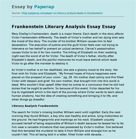 Frankenstein Essay Examples (Prompts and Topics) - Free Literary …