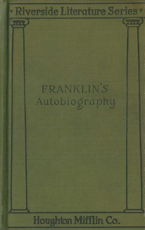 Franklin's Autobiography 1896 Riverside Literature Series ...