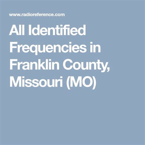 Franklin county radio frequencies.  Franklin County Scanner Frequencies (OH)Scanner f...