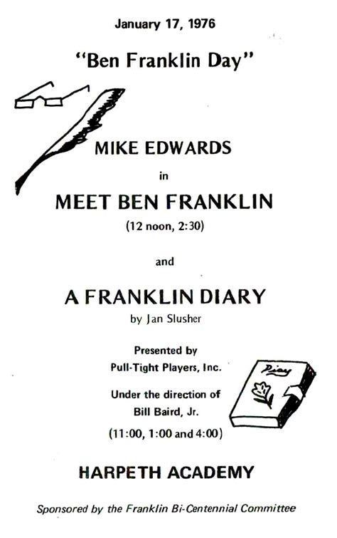 Franklin diary. See full list on lifehack.org 