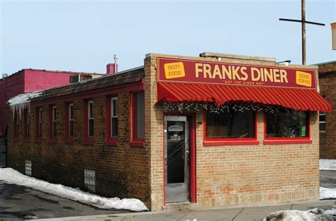 Franks diner. A double decker! Turkey, bacon, lettuce, tomato, onion and mayo on toasted bread. $8.35. Grilled Cheese. We have to have it on the menu… it’s the law in Wisconsin. $4.85. Grilled Chicken Sandwich. A juicy chicken breast served with lettuce, tomato, onion and mayo on a bun. $8.10. 