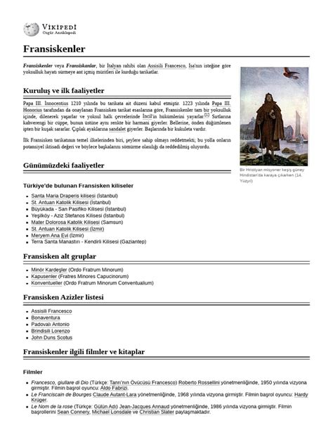 Fransiskenler Wikiwand.