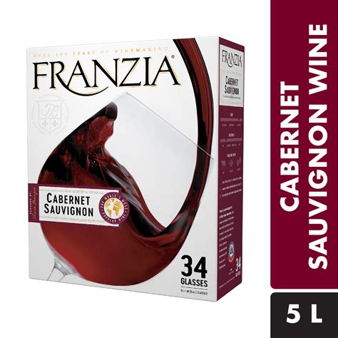 Franzia boxed wine. Bota Box (17) Franzia® (15) Black Box (13) E & J Gallo Winery, Inc. (9) Big House (4) Big House® (1) Nighthawk Black (1) Corbett Canyon Vineyards (1) Sizes 3 l (30) ... Wine & Spirits / Wine / Box Wines. 78 Results Sort by: Box Wines. 18 varieties available. Bota Box Pinot Grigio. 3 l . Log In to Add to Cart. 5 varieties available ... 